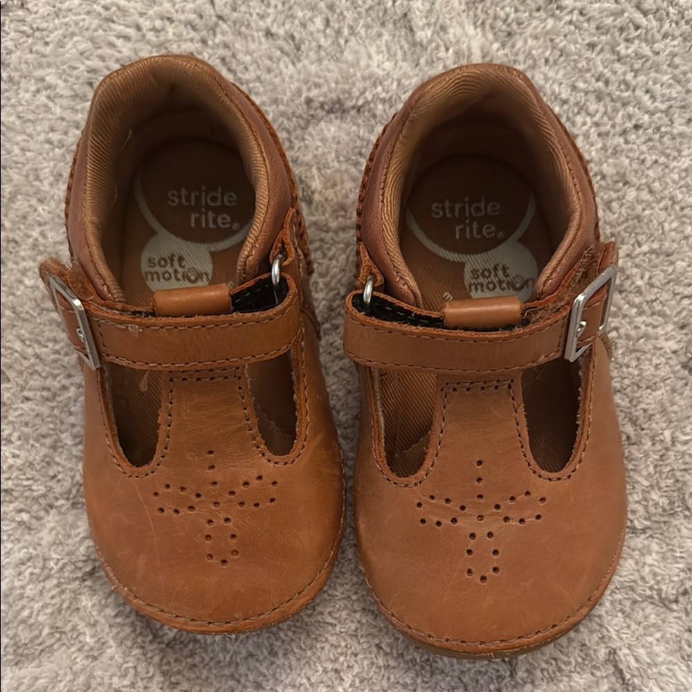 Stride Rite Brown Mary Jane Toddler Shoes
